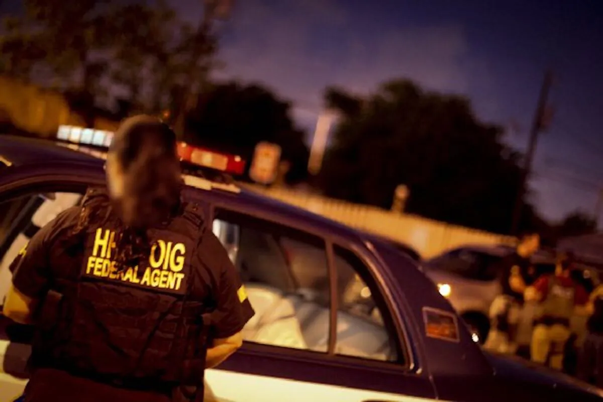 File photo of a federal agent of the Department of Health and Human Services Office of Inspector General. (HHS-OIG)