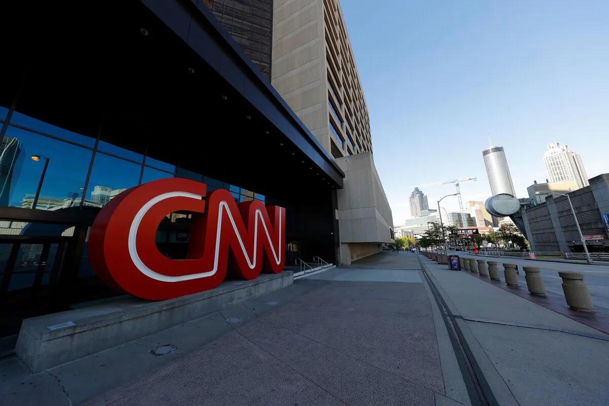 The CNN Center in Atlanta, Ga., on April 3, 2020. (Kevin C. Cox/Getty Images)