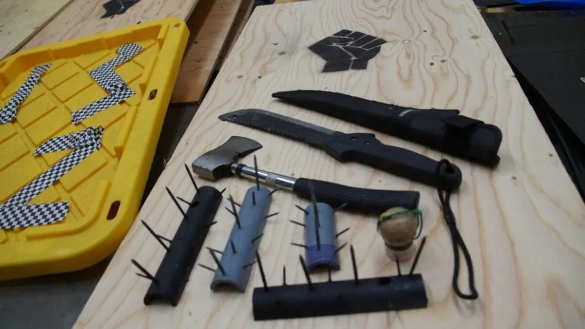 Weapons that were confiscated during the sweep. (Seattle Police Department)