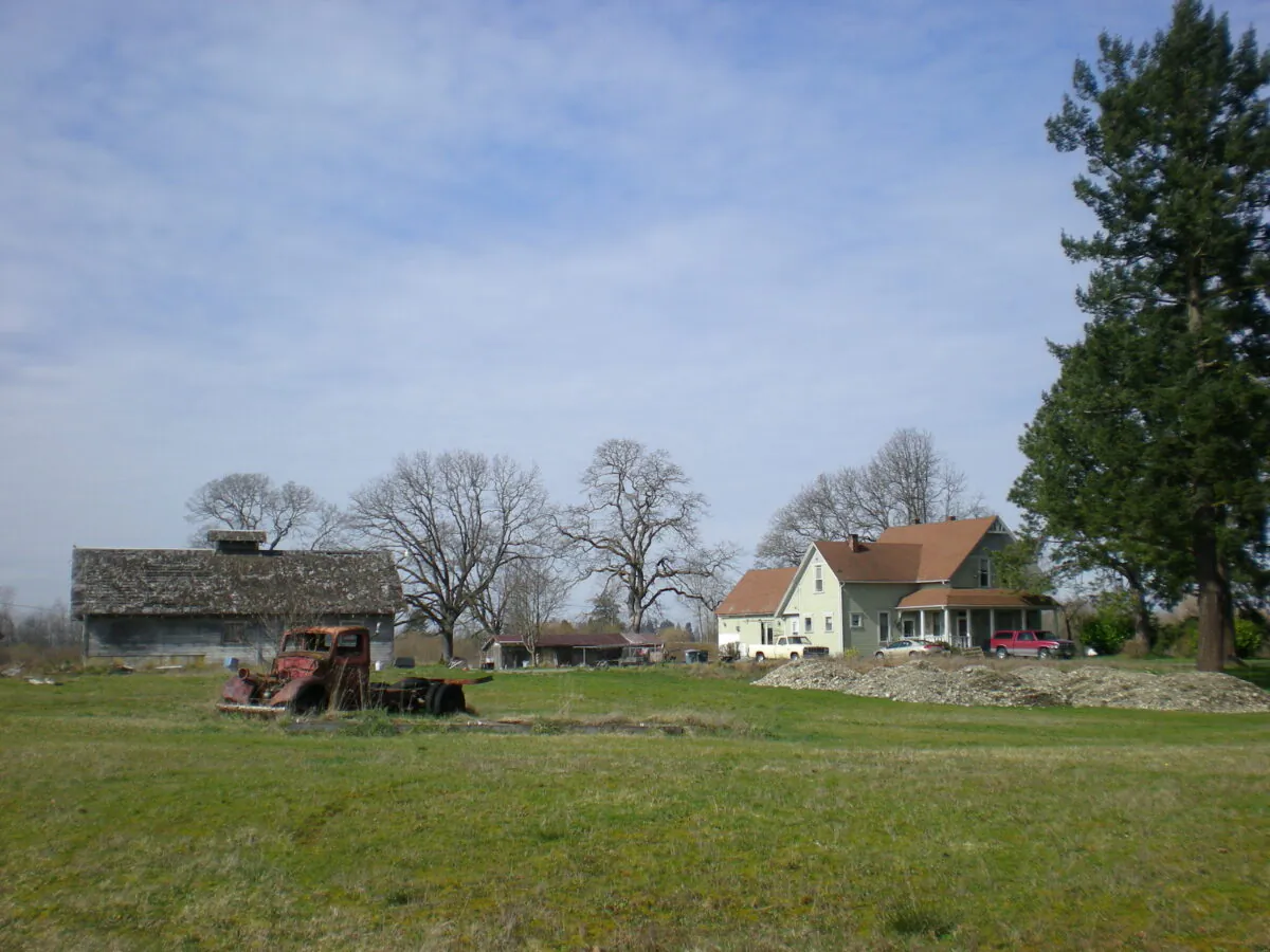 A dairy farm in Pierce County, Washington. (Ben Cody/Public Domain)