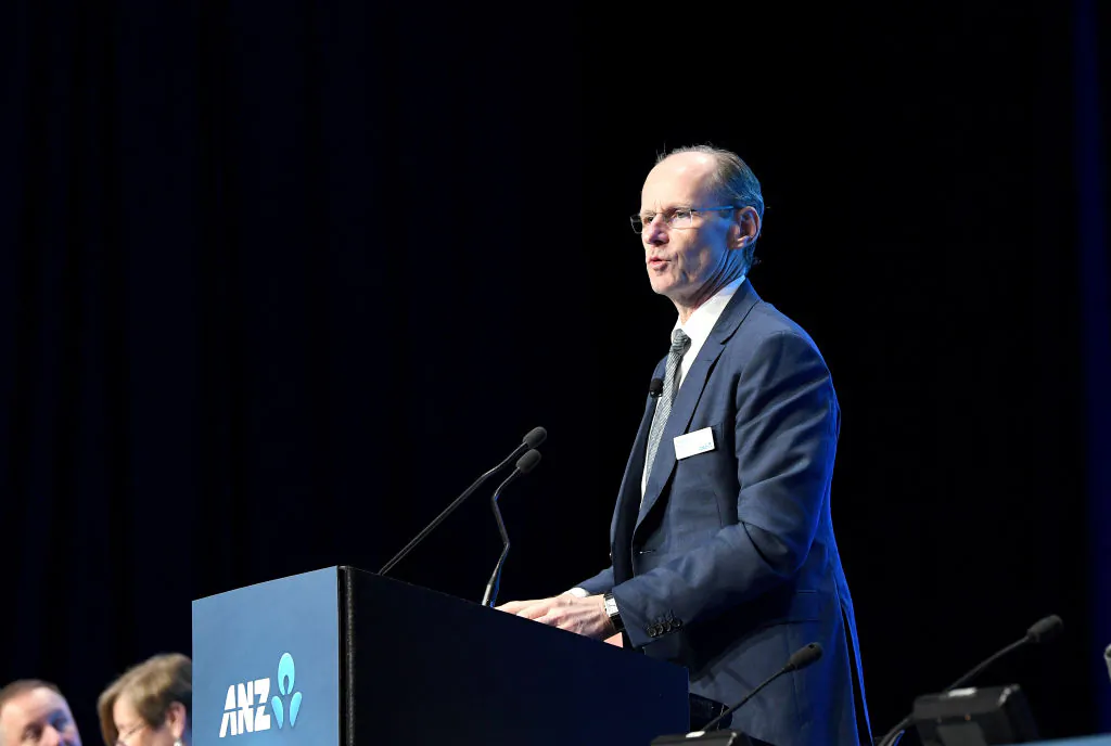 The CEO of ANZ Shayne Elliott speaks at the ANZ annual general meeting at the Brisbane Convention & Exhibition Centre on December 17, 2019 in Brisbane, Australia. (Bradley Kanaris/Getty Images)