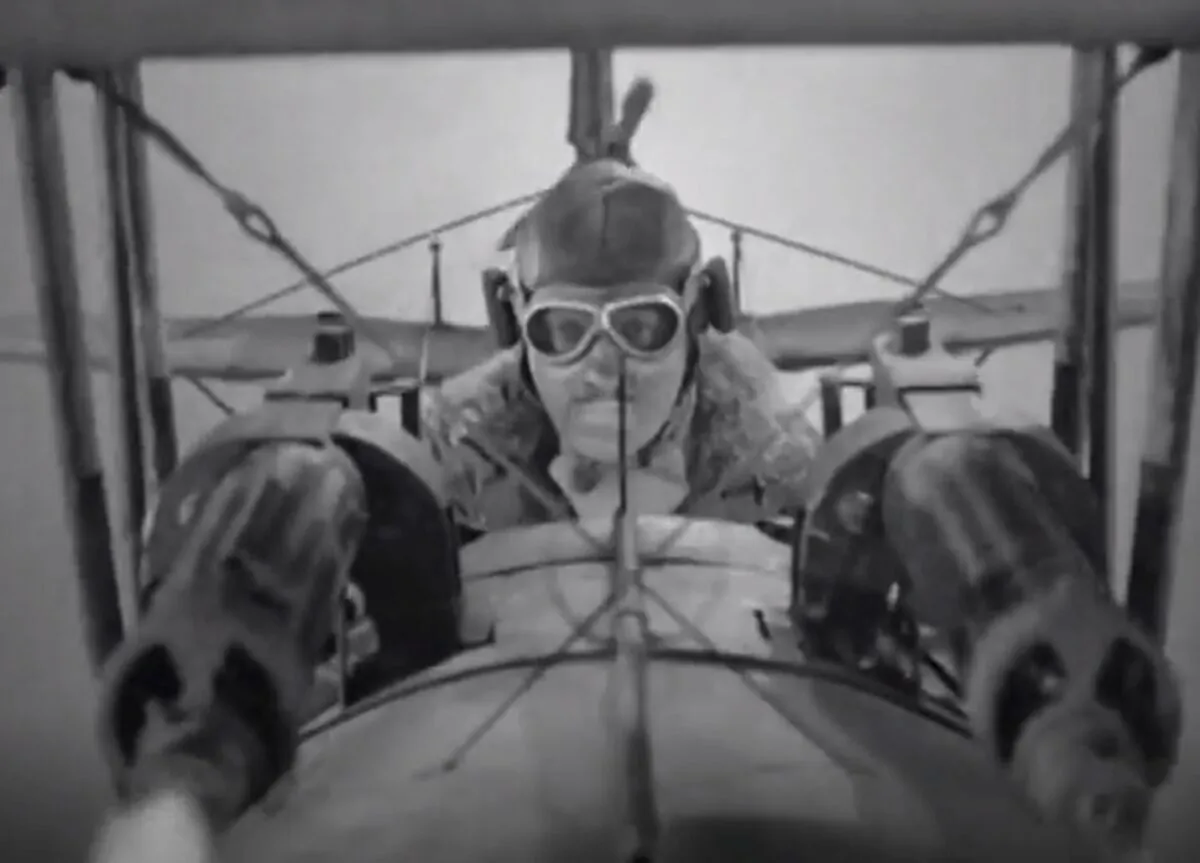David Niven in “The Dawn Patrol,” a film with excellent aerial battles. (Warner Bros)