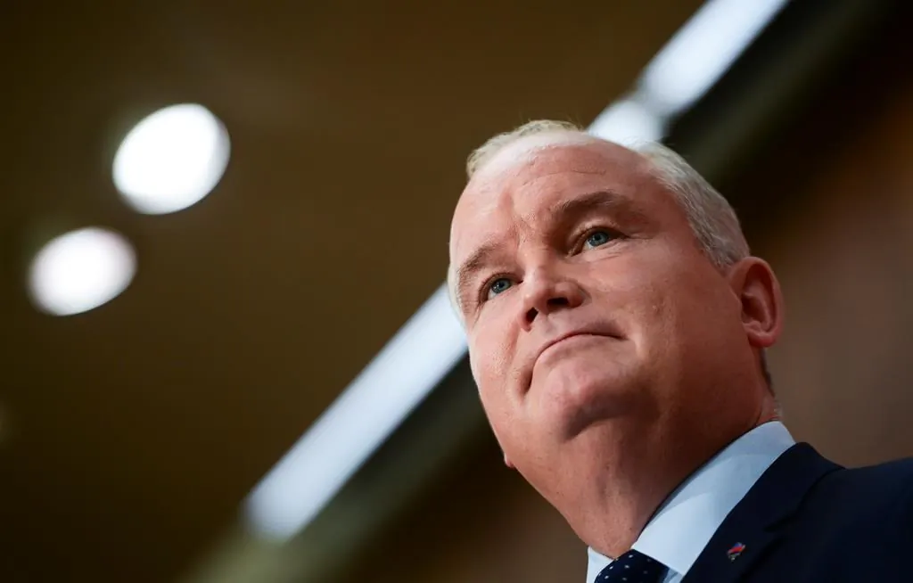 Conservative Leader Erin O'Toole holds a press conference on Parliament Hill in Ottawa, on Sept. 2, 2020. (The Canadian Press/Sean Kilpatrick)