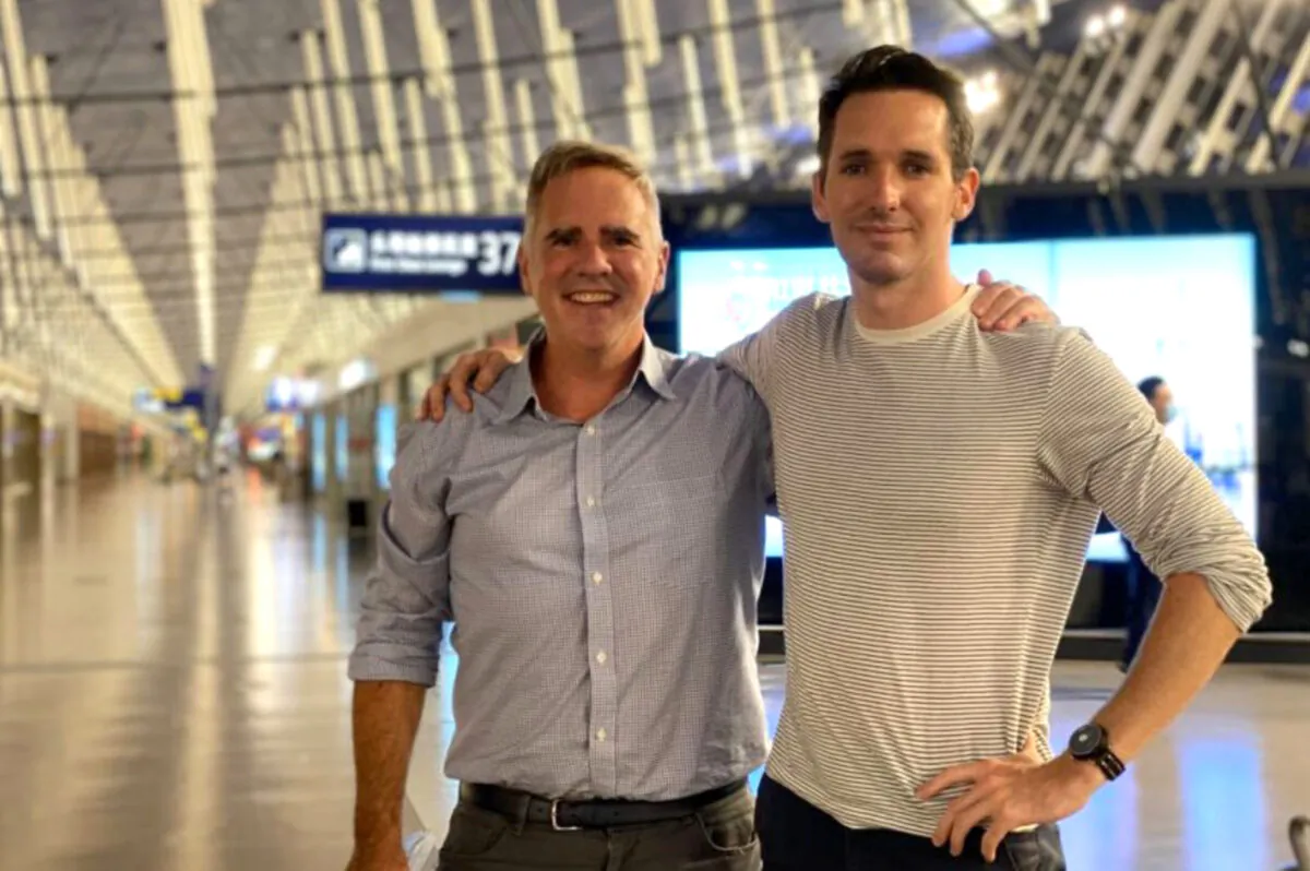 The Australian Financial Review's Michael Smith (L) and the ABC's Bill Birtles. (Courtesy of ABC/Supplied)