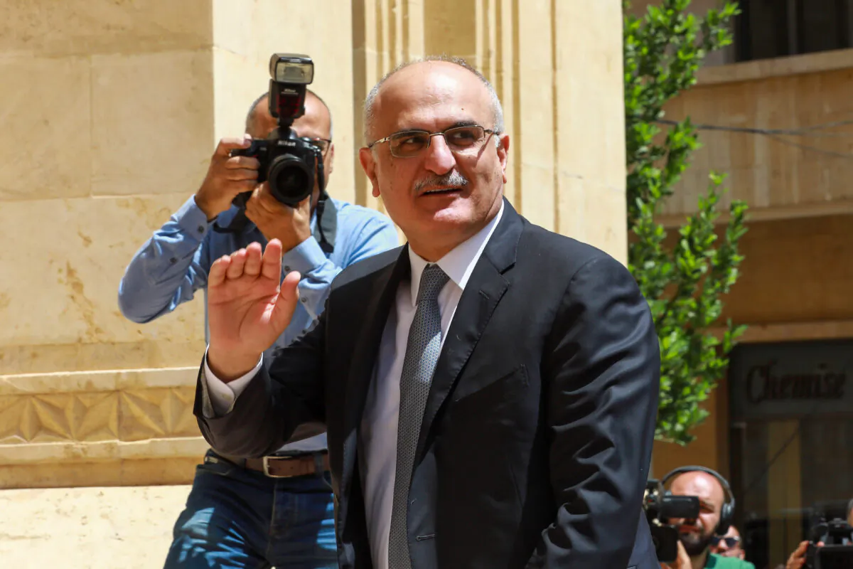 Finance Minister Ali Hassan Khalil arriving at the parliament in the Lebanese capital Beirut, on May 23, 2018. (Anwar Amro/AFP via Getty Images)