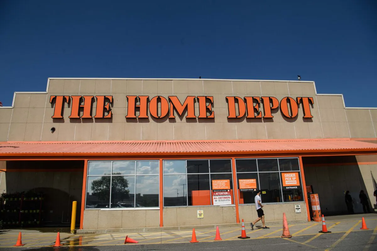 A Home Depot store is seen in Washington, on Aug. 18, 2020. (Nicholas Kamm/AFP via Getty Images)