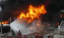 Huge Fire Breaks Out at Beirut Port a Month After Explosion