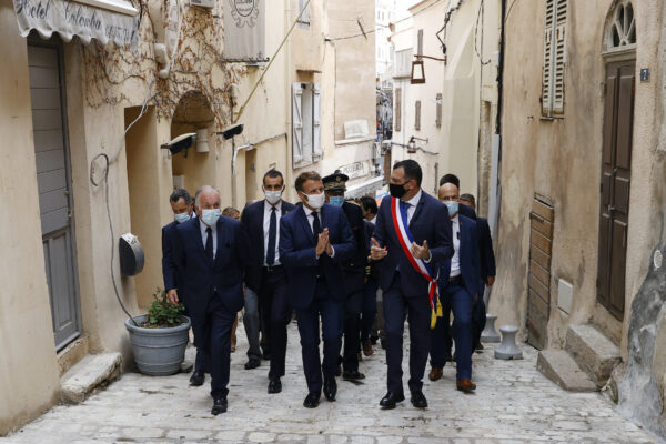 Emmanuel Macron visit Bonifacio