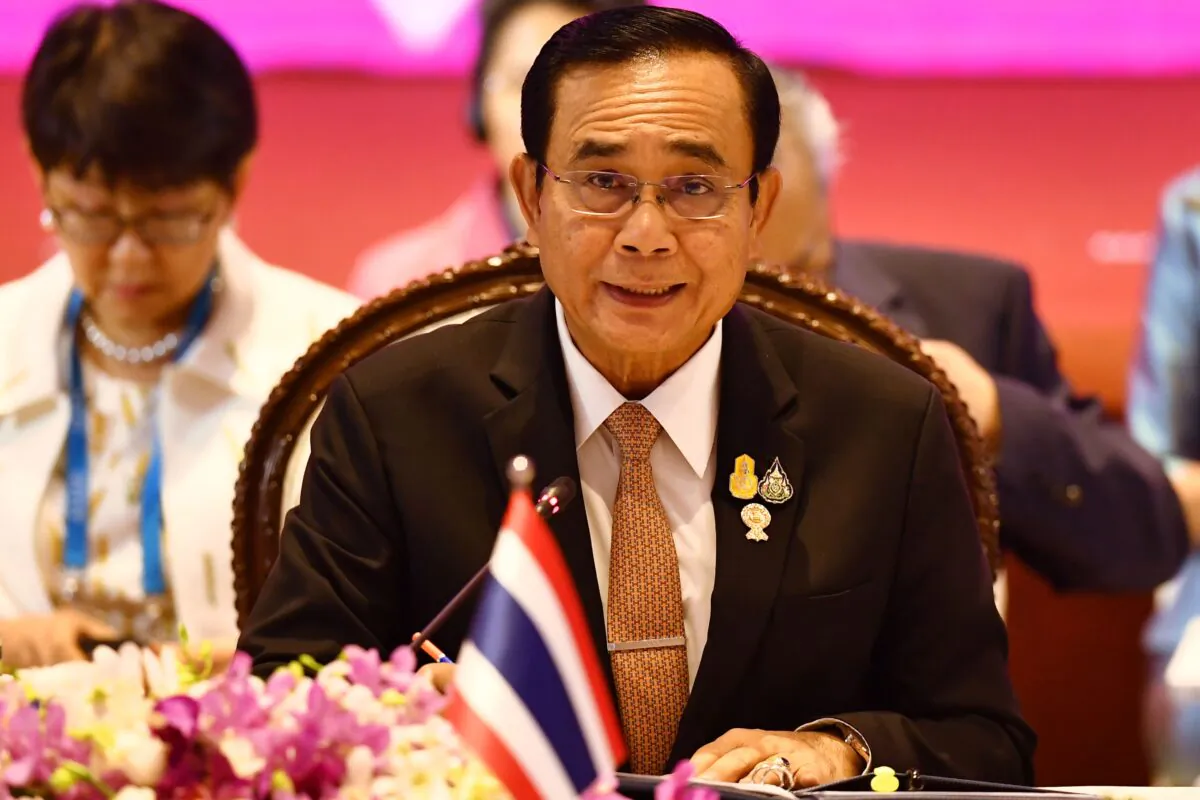 Thailand's Prime Minister Prayut Chan-O-Cha speaks during the 7th ASEAN–U.S. Summit in Bangkok on Nov. 4, 2019. (Lillian Suwanrumpha/AFP via Getty Images)