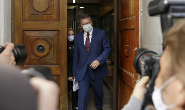 Maros Sefcovic leaves the Europa house
