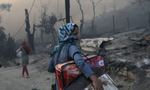 Thousands Homeless After Fire Guts Migrant Camp on Greek Island