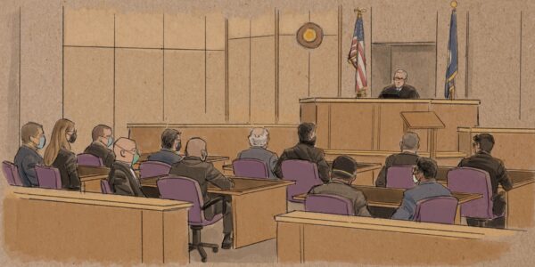 courtroom sketch