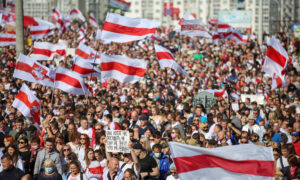 At Least 100,000 Belarus Protesters Rally Against Lukashenko