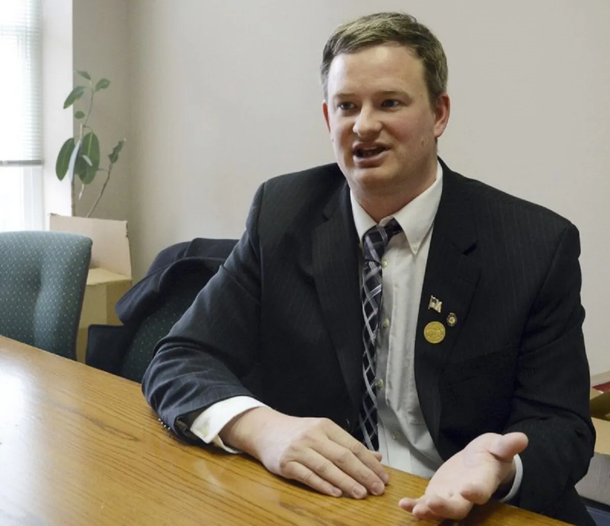 Jason Ravnsborg, now South Dakota attorney general, speaks in Sioux Falls, S.D., in a 2014 file photograph. (Dirk Lammers/AP Photo)