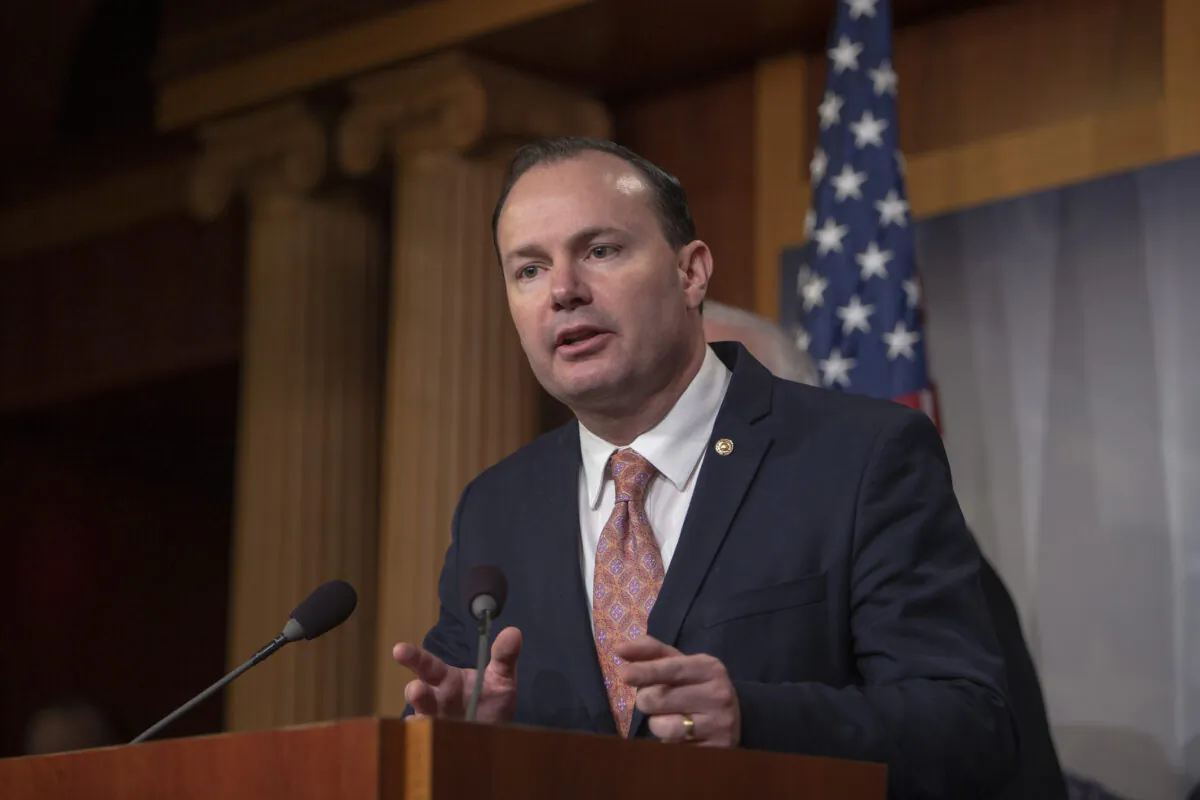 United States Senator Mike Lee on Capitol Hill in Washington on Dec. 13, 2018. (Tasos Katopodis/Getty Images)