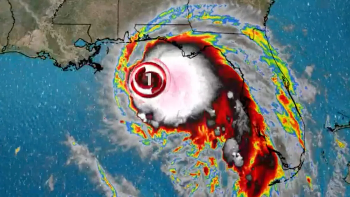 Hurricane Sally in the Gulf of Mexico on Sept 14, 2020. (CNN)