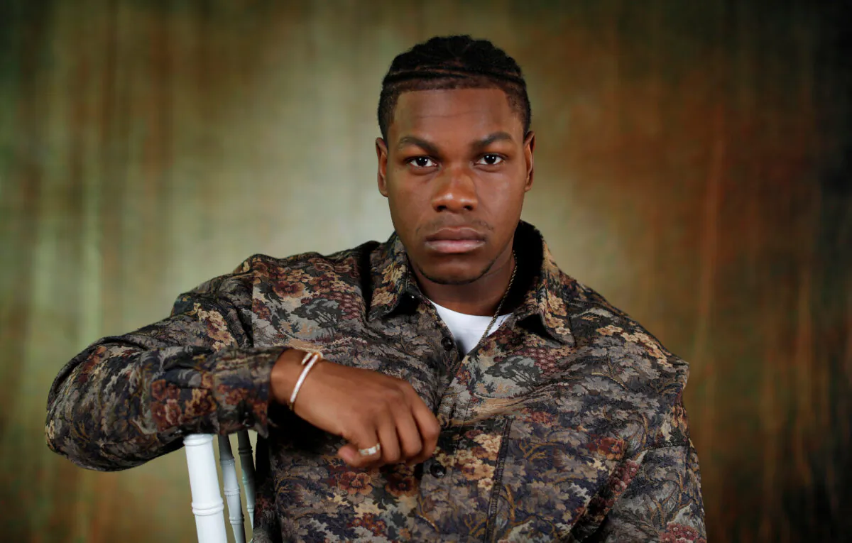 John Boyega poses for a portrait while promoting the film "Star Wars: The Rise of Skywalker" in Pasadena, California, on Dec. 3, 2019. (Mario Anzuoni/Reuters)
