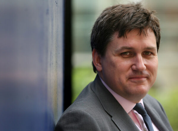 Kit Malthouse poses after speaking to press about the Metropolitan Police's Operation Blunt in London on May 29, 2008