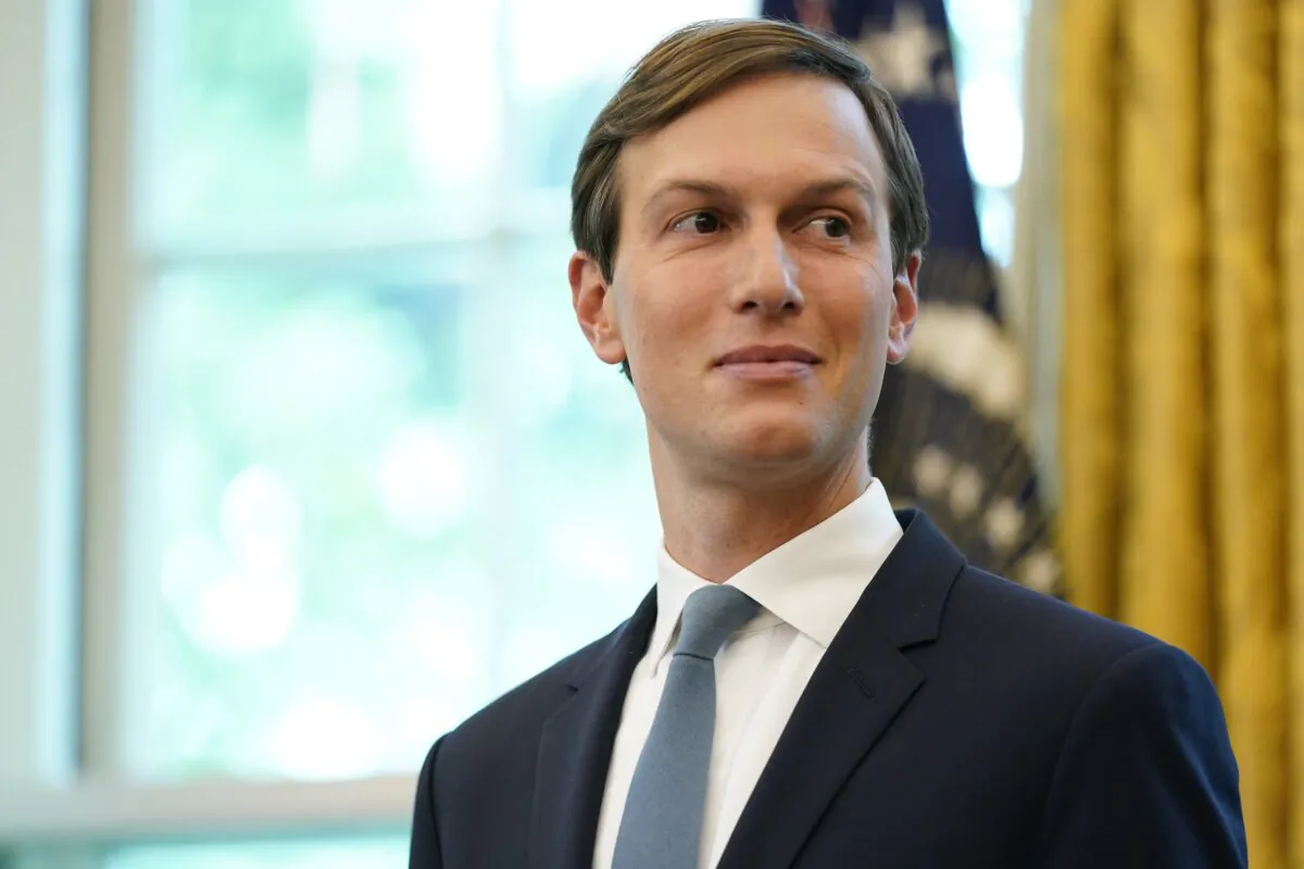 Jared Kushner listens during an announcement in the Oval Office on Sept. 11, 2020. (Andrew Harnik/AP Photo)