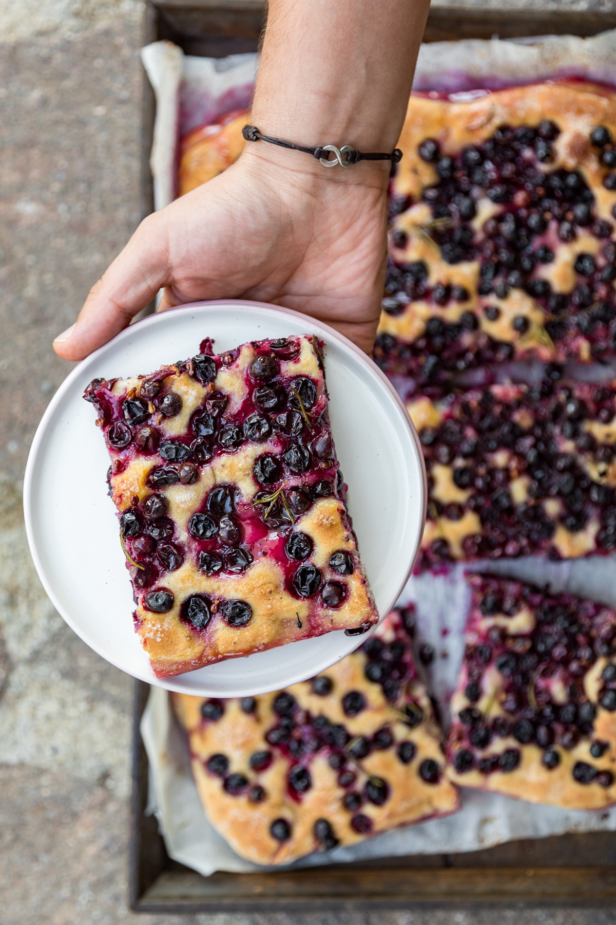 Grape focaccia