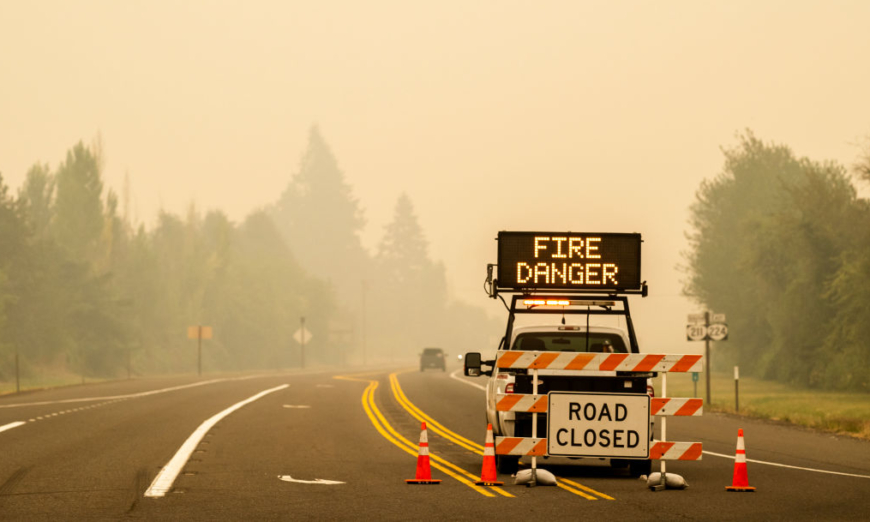Oregon wildfires fueled by ‘Red Flag’ conditions.