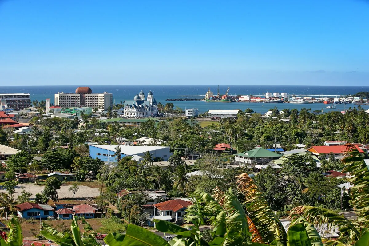 A general view of Apia in Apia, Samoa on Sept. 6, 2015. (Scott Barbour/Getty Images)