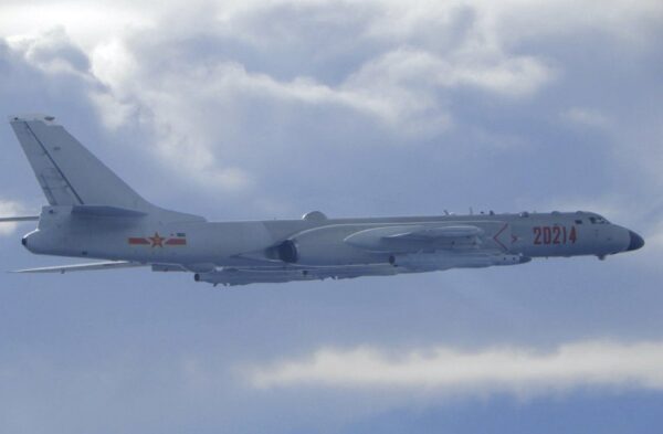 A Chinese People's Liberation Army H-6 bomber