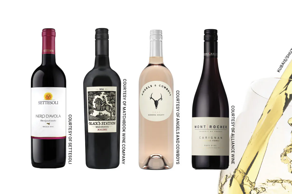 A selection of $20-and-under wines.