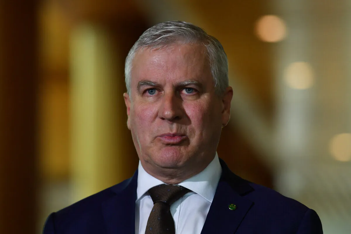 Then Deputy Prime Minister Michael McCormack announced $5.5 billion equity injection to Inland Link on December 16, 2020. (Sam Mooy/Getty Images)