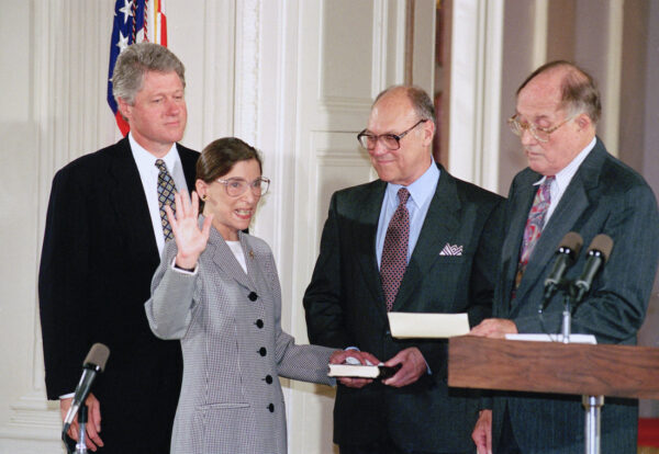 Martin Ginsburg, Ruth Bader Ginsburg, Bill Clinton, William Rehnquist