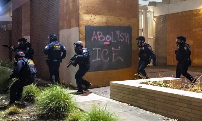 Portland ICE Building Set on Fire During Riots: Reports