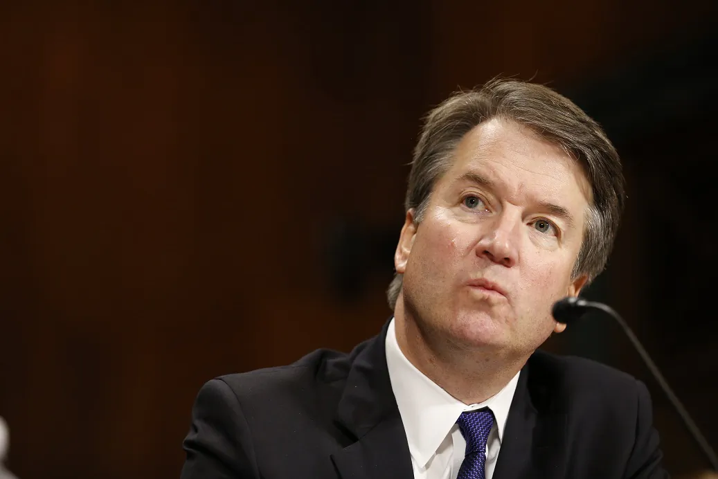 Supreme Court nominee Judge Brett Kavanaugh speaks at the Senate Judiciary Committee hearing on the nomination of Kavanaugh to be an associate justice of the Supreme Court of the United States, on Capitol Hill in Washington on Sept. 27, 2018. (Michael Reynolds/Pool/Getty Images)