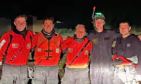 Coast Guardsman Swims From Shore to Rescue Man After Ship Ran Aground Midnight