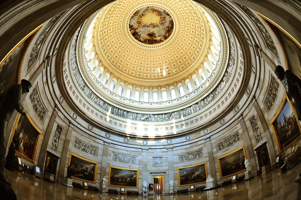 The Rotunda of the US Capitol is seen on Capitol Hill in Washington, on July 28, 2009. (Karen Bleier/AFP via Getty Images)