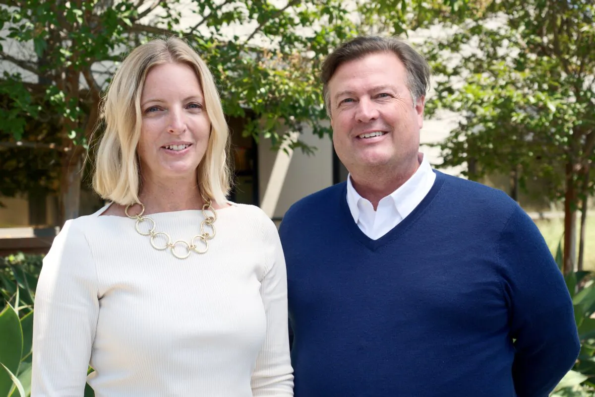 Derek Footer and Andrea White-Kjoss connect venture capitalists with startups. (Hau Nguyen/The Epoch Times)