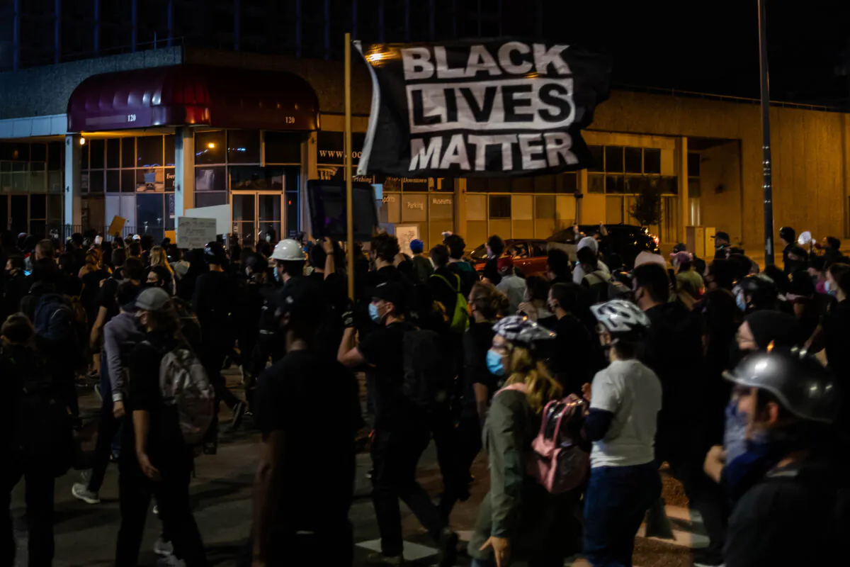 Black Lives Matter protesters march in Rochester, N.Y., on Sept. 7, 2020. (Maranie R. Staab/AFP via Getty Images)