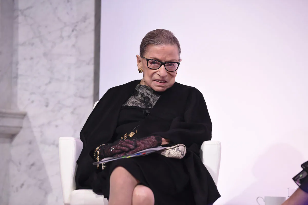 Supreme Court Justice Ruth Bader Ginsburg at the 2020 DVF Awards in Washington on Feb. 19, 2020. (Dimitrios Kambouris/Getty Images for DVF)