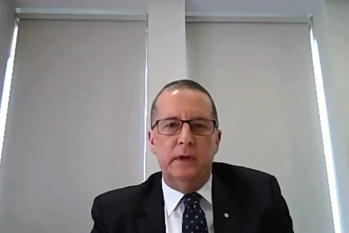 Victorian government, Department of Premier and Cabinet Secretary Chirs Eccles on Sept. 21, 2020. (COVID-19 Hotel Quarantine Inquiry [CC by 4.0])
