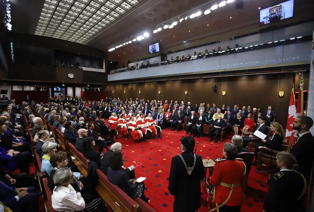 Governor General Julie Payette delivers the Throne Speech in the Senate chamber, December 5, 2019 in Ottawa. (Fred Chartrand/The Canadian Press)