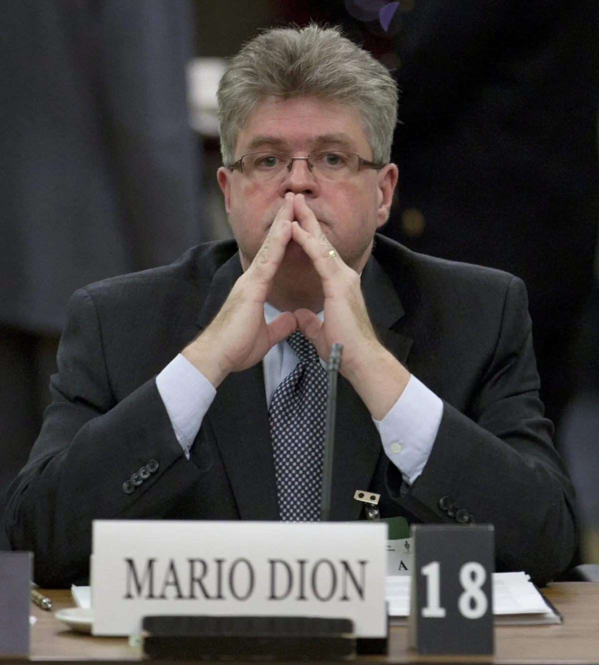 Interim public sector integrity commissioner Mario Dion waits to appear before the Commons estimates committee on Parliament Hill in Ottawa, Tuesday December 13, 2011. (The Canadian Press/Adrian Wyld)