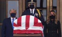 Trump, Melania Pay Respects to Late Justice Ginsburg at Supreme Court