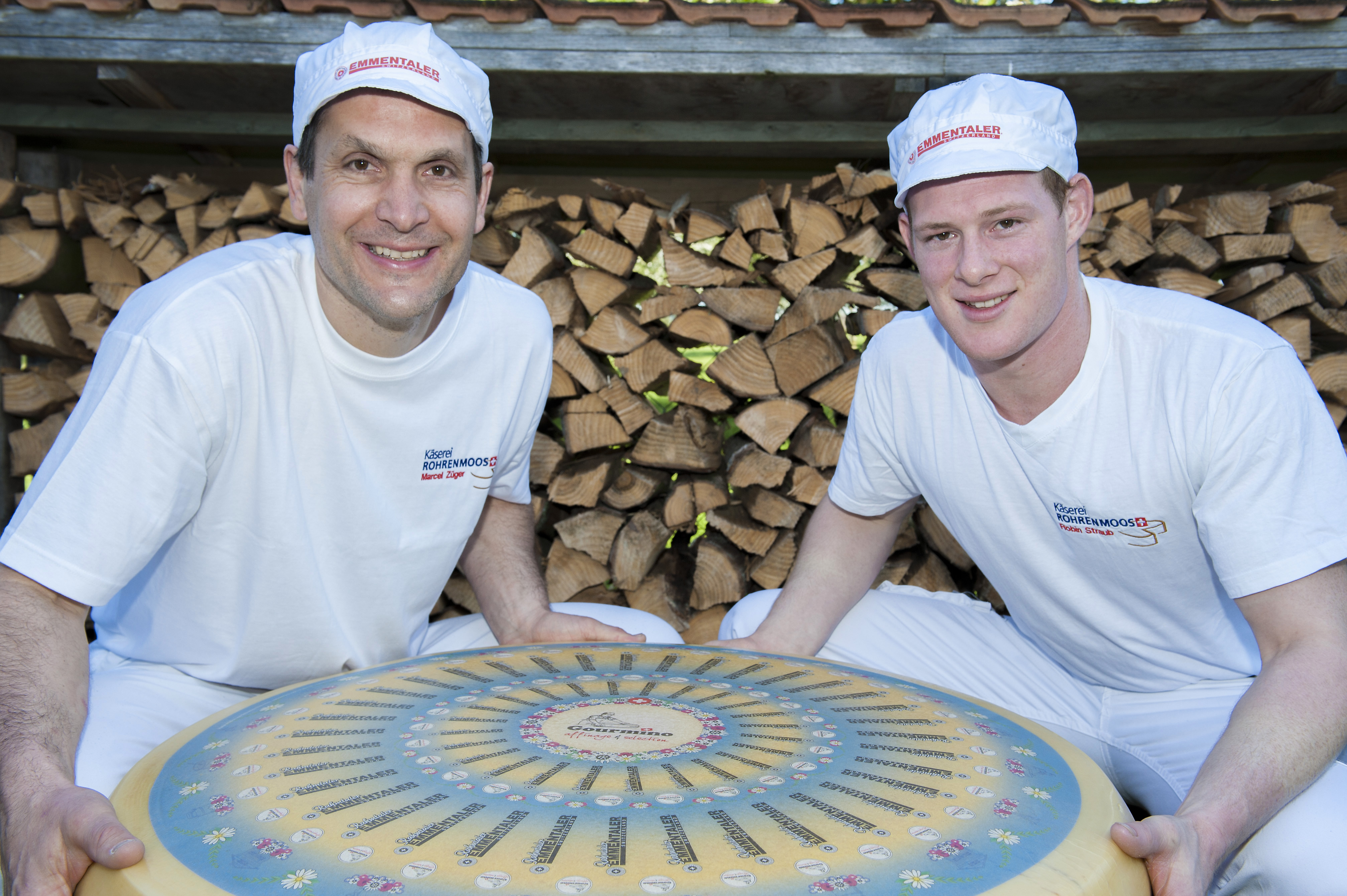cheesemakers with emmentaler