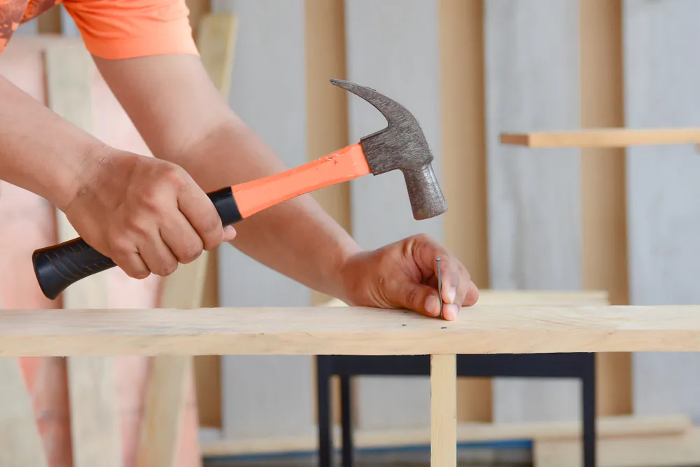 Since common nails are used for strength, selecting the proper size for a specific project is important. (Tum ZzzzZ/Shutterstock)