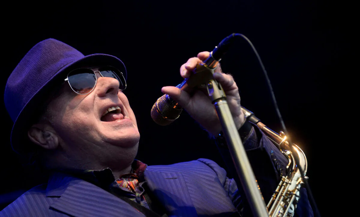 Northern Irish musician Van Morrison performs in Sondika, near Bilbao, northern Spain, on Jun 2, 2017. (Vincent West/Reuters)