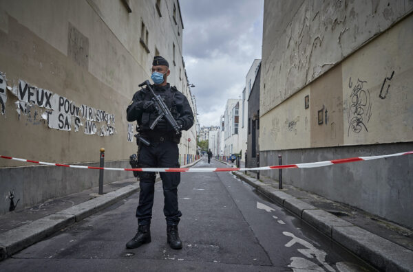 Paris On Standby After Stabbing At Former Charlie Hebdo Offices