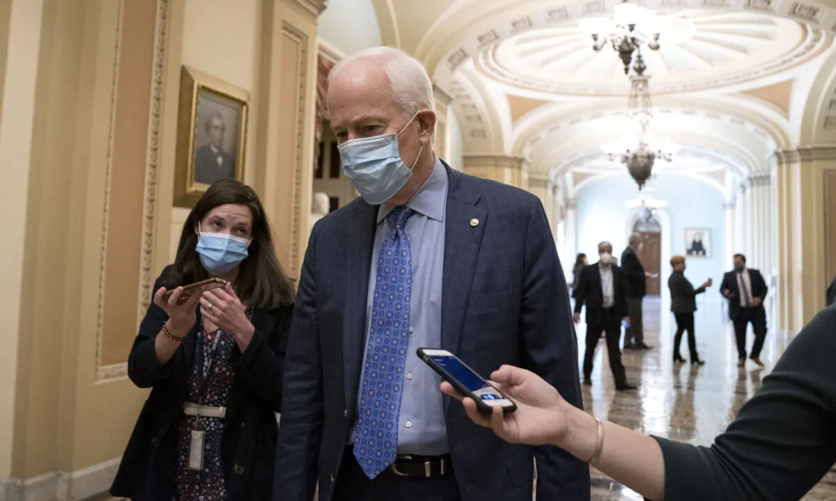 Sen. John Cornyn (R-Texas) departs the Capitol in Washington on Sept. 21, 2020. (Stefani Reynolds/Getty Images)