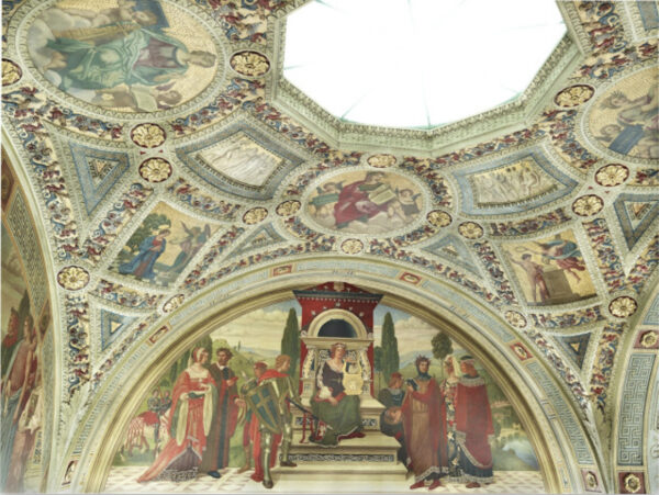 Rotunda ceiling paintings.