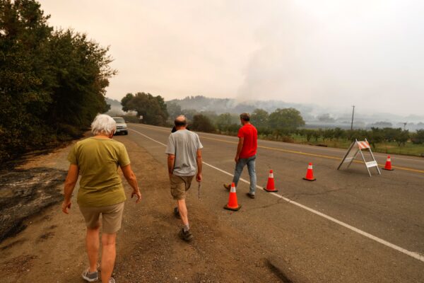 Evacuated residents