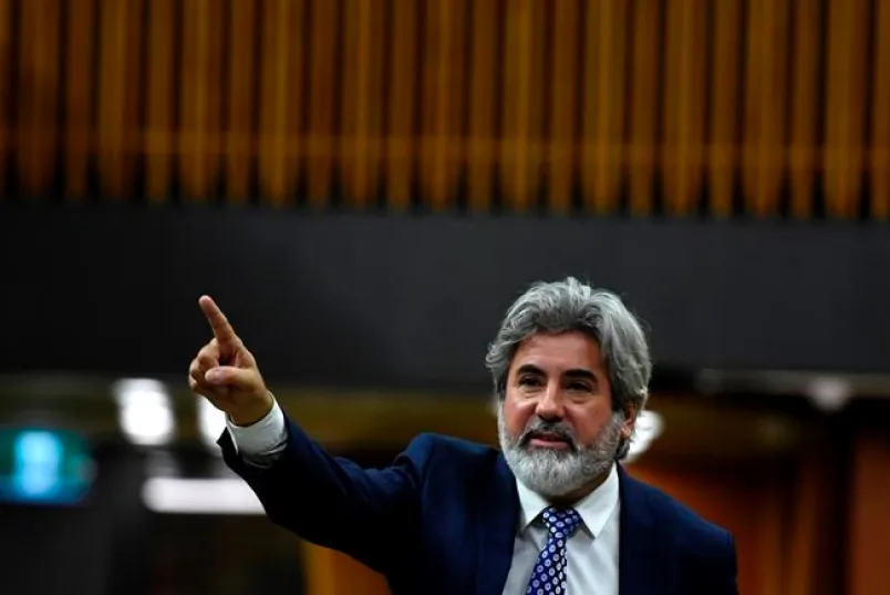 Leader of the Government in the House of Commons Pablo Rodriguez rises during Question Period in the House of Commons on Parliament Hill in Ottawa on Friday, Sept. 25, 2020. (The Canadian Press/Justin Tang)
