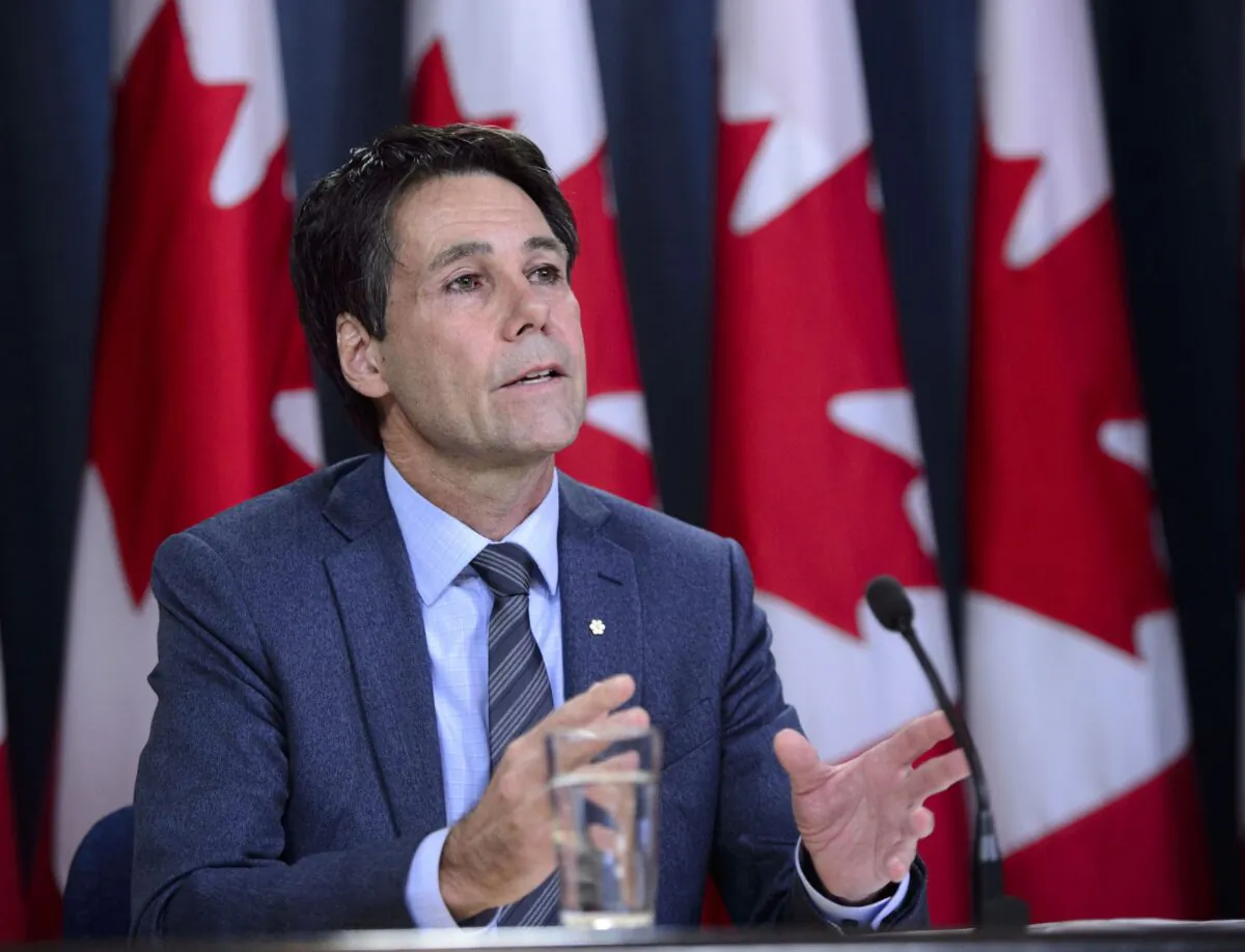 Dr. Eric Hoskins, chair of the Advisory Council on the Implementation of National Pharmacare, speaks during a press conference at the National Press Theatre in Ottawa on June 12, 2019. (The Canadian Press/Sean Kilpatrick)
